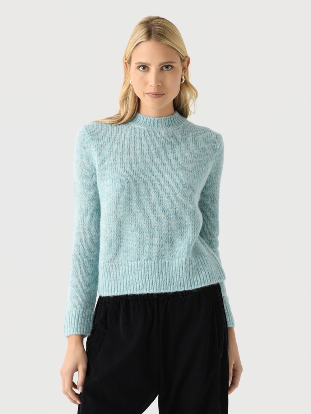 VINCE Women's Marled Crew Neck Sweater